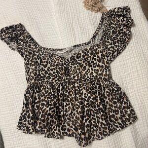 Leopard Print Women's Top